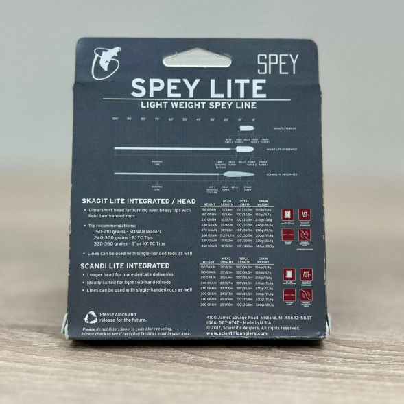 Рыболовная леска Scientific Anglers Spey Lite St-150-F Scandi 128483 во Владивостоке