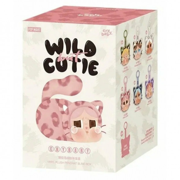 Коллекционная фигурка POP MART CRYBABY Wild But Cutie Series - Vinyl Plush Pendant Blind Box во Владивостоке