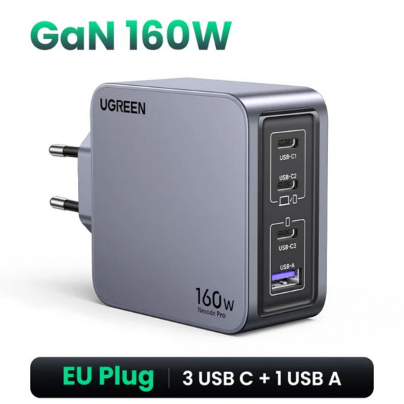 Сетевое зарядное устройство Ugreen 160W GaN USB-C во Владивостоке