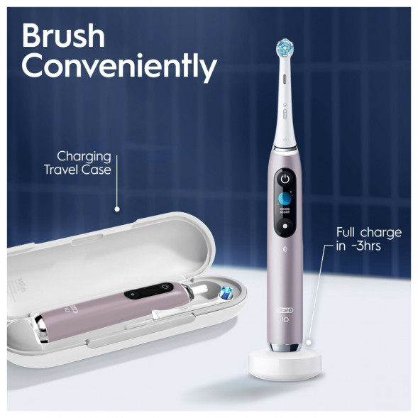 Электрическая зубная щетка Oral-B iO Series 9s (387194), Розовый кварц во Владивостоке