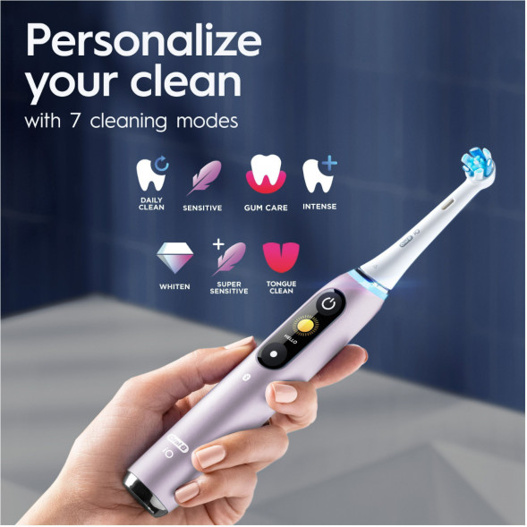 Электрическая зубная щетка Oral-B iO Series 9s (387194), Розовый кварц во Владивостоке