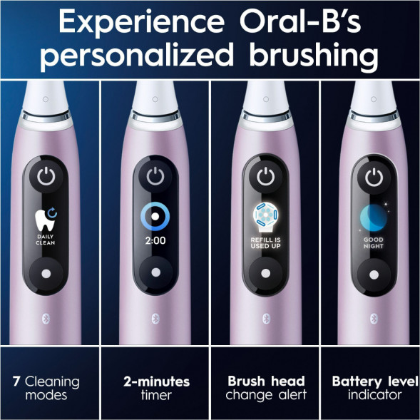 Электрическая зубная щетка Oral-B iO Series 9s (387194), Розовый кварц во Владивостоке