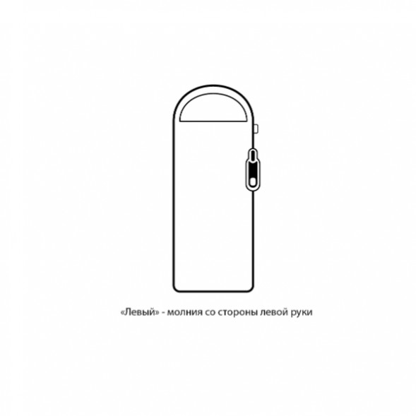Спальный мешок Naturehike Envelope M180 (левый), серый во Владивостоке