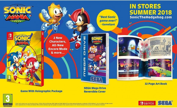 Sonic Mania Plus + Артбук (Nintendo Switch, Английская версия) во Владивостоке