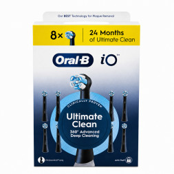 Сменные насадки Oral-B iO Series Ultimate Clean 360, 8 шт., черный