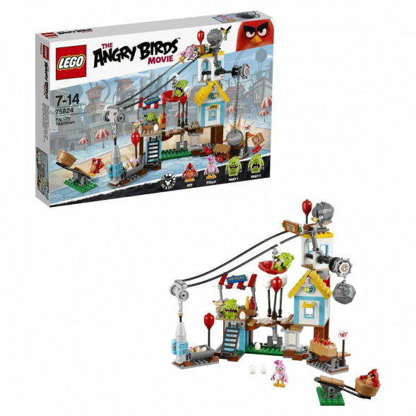Конструктор LEGO Angry Birds 75824 Разгром Свинограда во Владивостоке