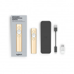 Презентер Logitech Spotlight Presentation Remote золотой