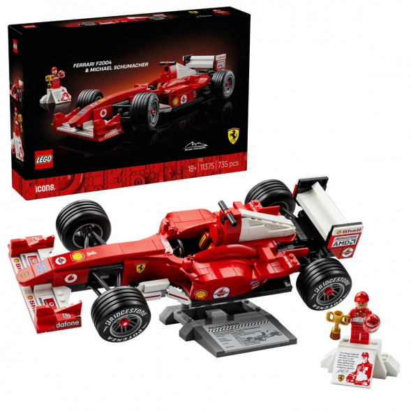 Конструктор LEGO Icons 11375 Ferrari F2004 и Михаэль Шумахер во Владивостоке