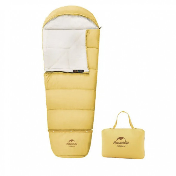 Спальный мешок Naturehike C180 (190x75см), желтый во Владивостоке