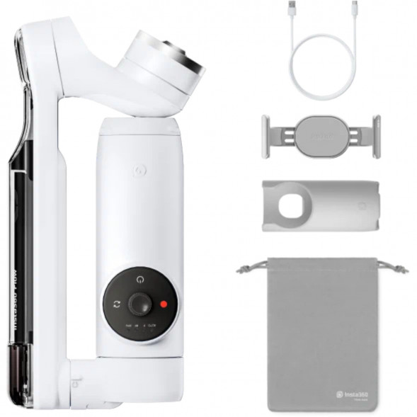 Cтабилизатор для смартфона Insta360 Flow Standalone Summit White, белый во Владивостоке