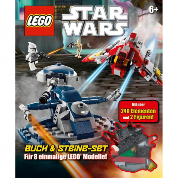 Книга и набор кубиков LEGO Star Wars Buch &amp;amp; Steine-Set Fur 8 einmalige Lego Modelle! во Владивостоке