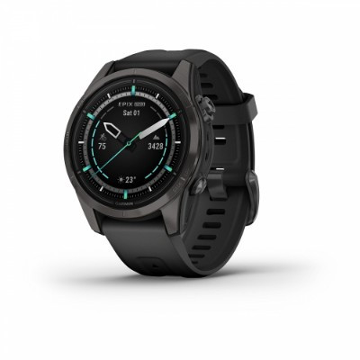 Умные часы Garmin EPIX PRO (Gen 2) Sapphire Edition 42 мм, титановый, угольно-серый, DLC, черный ремешок 010-02802-15 во Владивостоке