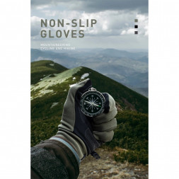 Перчатки сенсорные спортивные Naturehike Outdoor Full Touch GL10 (черный, L)