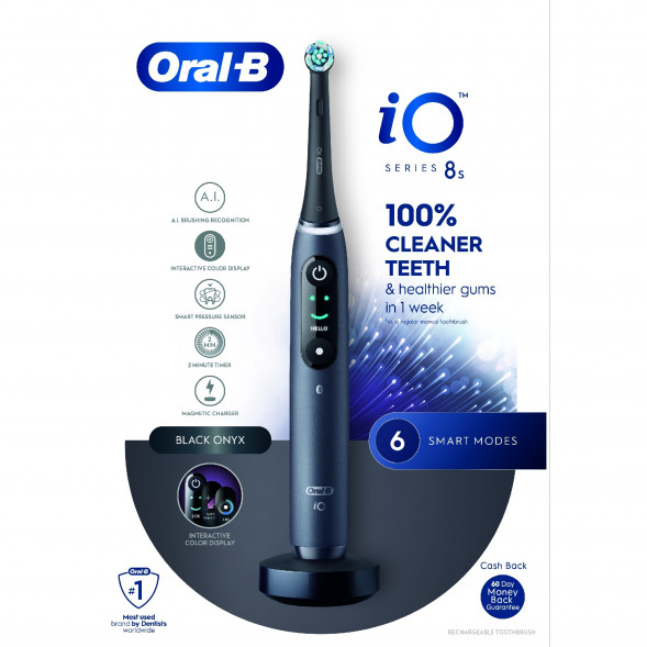 Электрическая зубная щетка Oral-B iO Series 8s, Black Onyx во Владивостоке