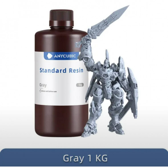 Смола для 3D печати ANYCUBIC Standart Resin Gray 1 Кг во Владивостоке
