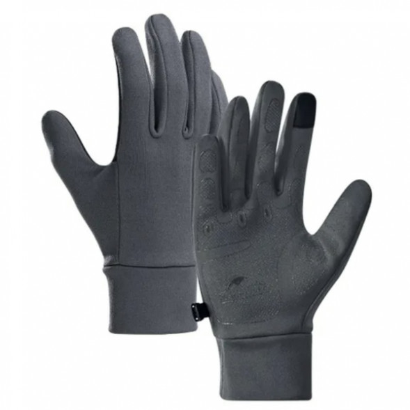 Перчатки сенсорные спортивные Naturehike Outdoor Full Touch GL10 (серый, L) во Владивостоке