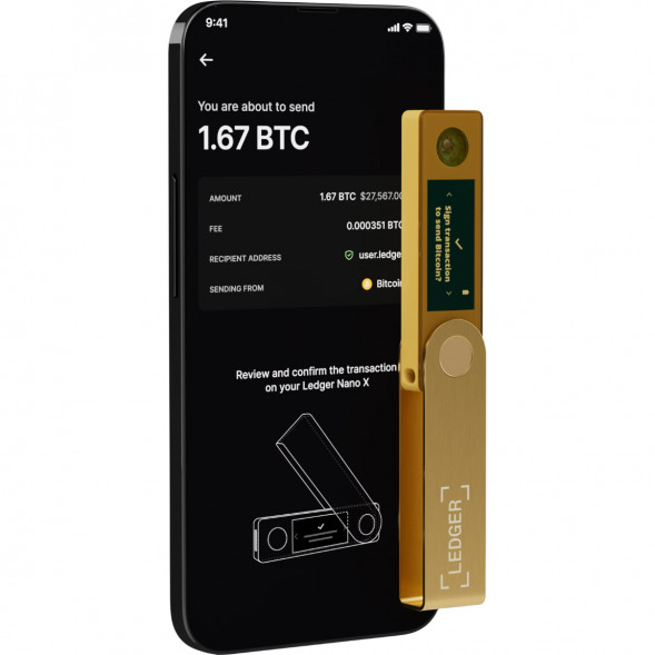 Аппаратный криптокошелек Ledger Nano X, Gold во Владивостоке