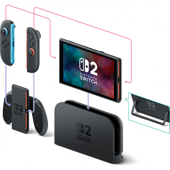 Игровая приставка Nintendo Switch 2, черный + Mario Kart World во Владивостоке