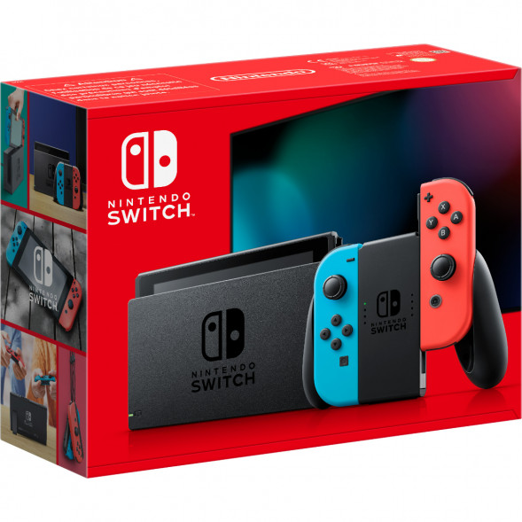 Игровая приставка Nintendo Switch OLED 64 ГБ, неоновый синий/неоновый красный во Владивостоке