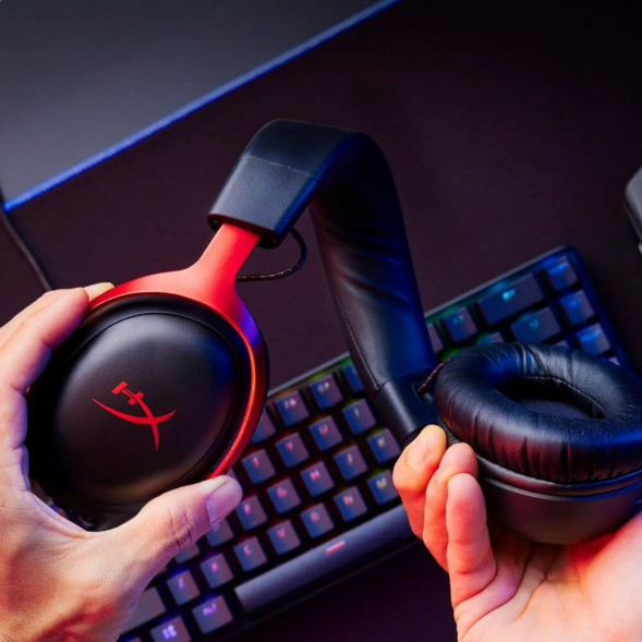 Компьютерная гарнитура HyperX Cloud III проводная, чёрный/красный во Владивостоке