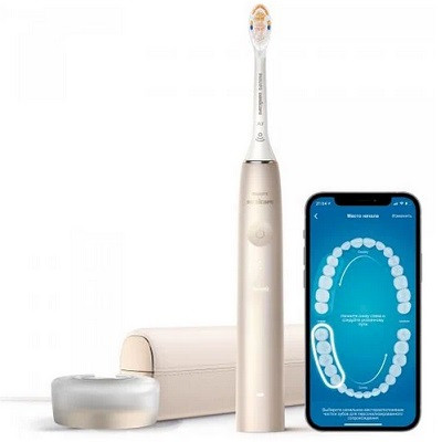 Звуковая зубная щетка Philips Sonicare 9900 Prestige HX9992, золотистое шампанское во Владивостоке