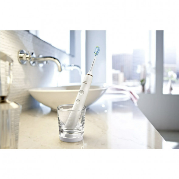 Набор из 2 электрических зубных щеток Philips Sonicare DiamondClean 9000 HX9914/55, белый во Владивостоке