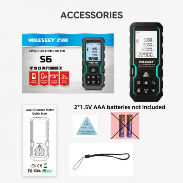 Лазерный дальномер Mileseey S6, 120 м во Владивостоке