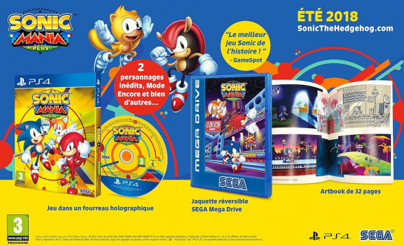 Игра Sonic Mania Plus (+ Артбук) [PS4, русские субтитры] во Владивостоке