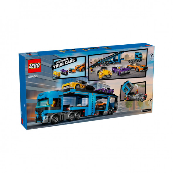 Конструктор LEGO City 60408 Грузовик-автовоз со спортивными автомобилями во Владивостоке