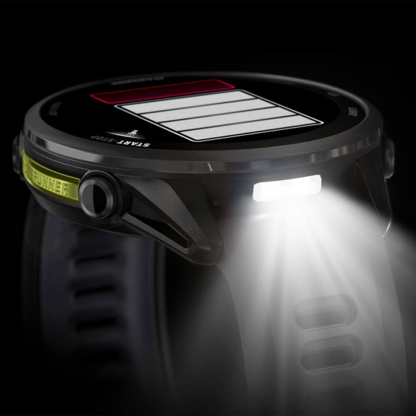 Умные часы Garmin Forerunner 970 Carbon Gray DLC Titanium ремешок Black/Translucent Whitestone 010-02969-10 во Владивостоке