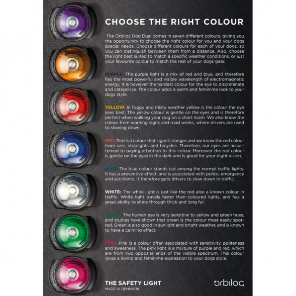Фонарь для собак Orbiloc Dog Dual Signal Colours, желтый во Владивостоке