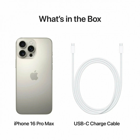 Смартфон Apple iPhone 16 Pro Max (nano SIM+eSIM) 256ГБ, Natural Titanium во Владивостоке