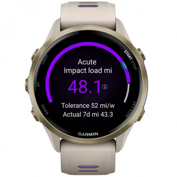 Умные часы Garmin Forerunner 970 Soft Gold Titanium/French Gray Translucent Indigo Band 010-02969-12 во Владивостоке