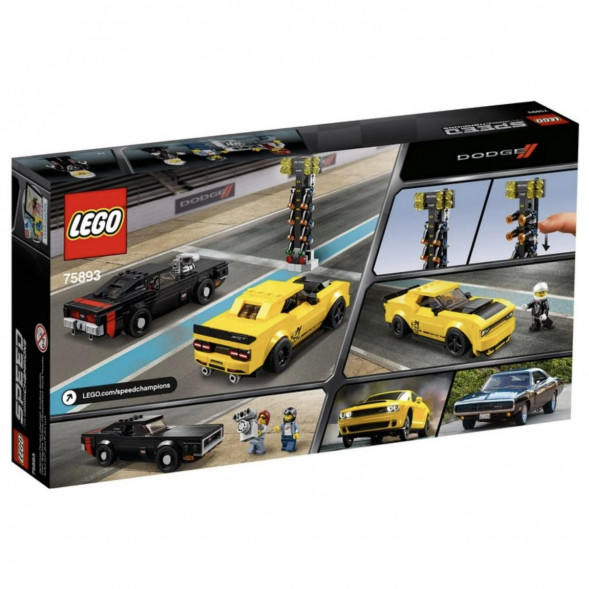 Конструктор LEGO Speed Champions 75893 2018 Dodge Challenger SRT Demon и 1970 Dodge Charger R/T во Владивостоке