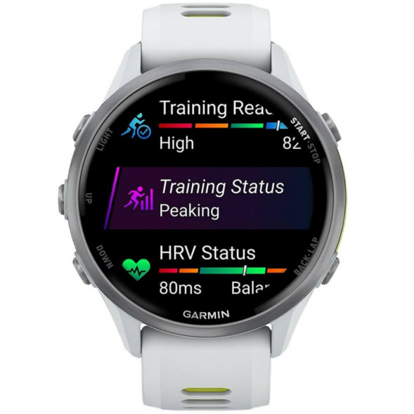 Умные часы Garmin Forerunner 970 Titanium Whitestone/Translucent Amp Yellow Band 010-02969-11 во Владивостоке