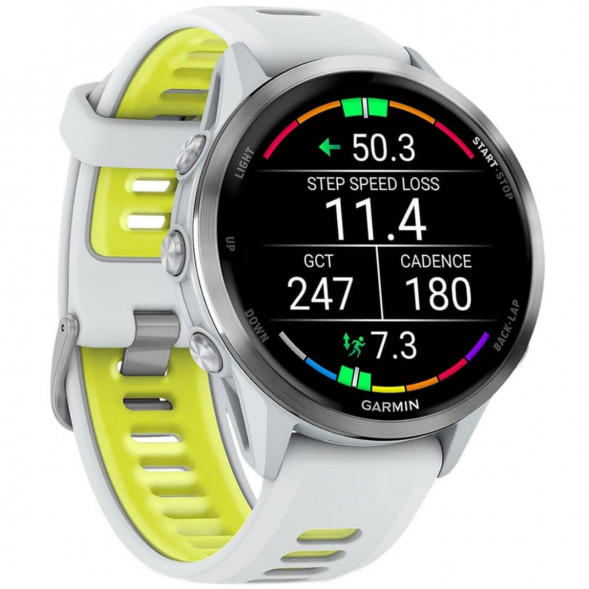 Умные часы Garmin Forerunner 970 Titanium Whitestone/Translucent Amp Yellow Band 010-02969-11 во Владивостоке