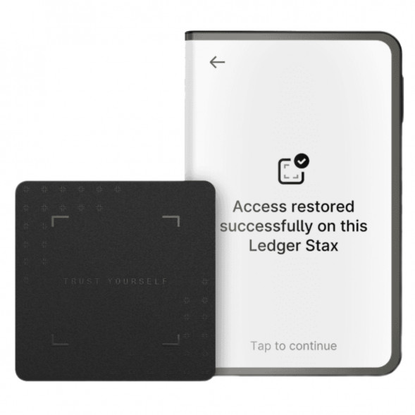 Аппаратный холодный криптокошелек Ledger Stax c чехлом Magnet Shell Black + Recovery Key во Владивостоке
