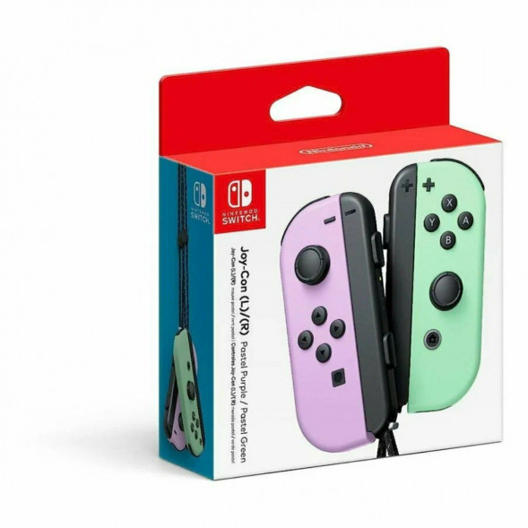 Геймпад Nintendo Switch Joy-Con controllers Duo, пастельный пурпурный / пастельный зеленый во Владивостоке