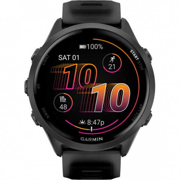 Умные часы Garmin Forerunner 570 47 мм Slate Grey Aluminium/Translucent Black 010-02971-00 во Владивостоке