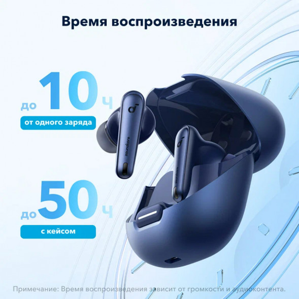 Беспроводные наушники Anker Soundcore Liberty 4 NC, Blue во Владивостоке