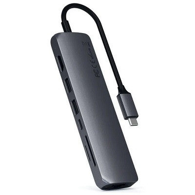 USB-концентратор Satechi SLIM MULTI-PORT (ST-UCSMA3), разъемов: 3, серый космос во Владивостоке