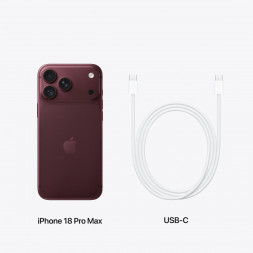 Смартфон Apple iPhone 18 Pro Max 256GB (eSIM), Burgundy