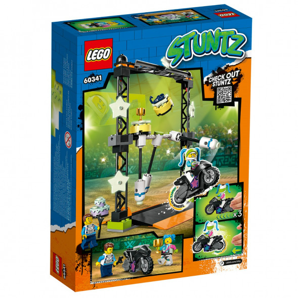 Конструктор LEGO City 60341 Трюковое испытание «Нокдаун» во Владивостоке