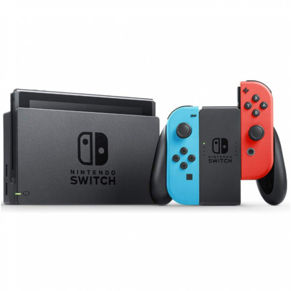Игровая приставка Nintendo Switch rev.2 32 ГБ, красный/синий во Владивостоке