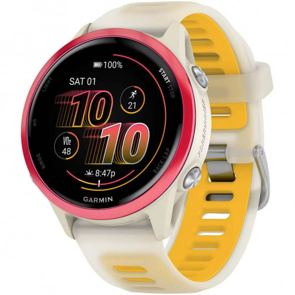 Умные часы Garmin Forerunner 570 42 мм Raspberry Aluminium/Translucent Bone/Mango 010-02970-02 во Владивостоке