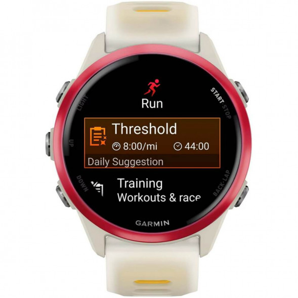 Умные часы Garmin Forerunner 570 42 мм Raspberry Aluminium/Translucent Bone/Mango 010-02970-02 во Владивостоке