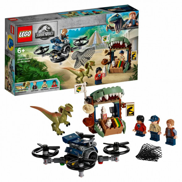Конструктор LEGO Jurassic World 75934 Побег дилофозавра во Владивостоке