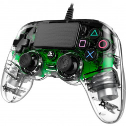 Геймпад проводной Nacon Illuminated Compact PS4, зеленый