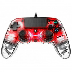 Геймпад проводной Nacon Illuminated Compact PS4, красный