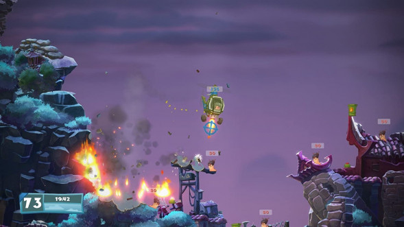 Игра Worms Battlegrounds + Worms W.M.D. Double Pack [PS4, английская версия + русские субтитры] во Владивостоке